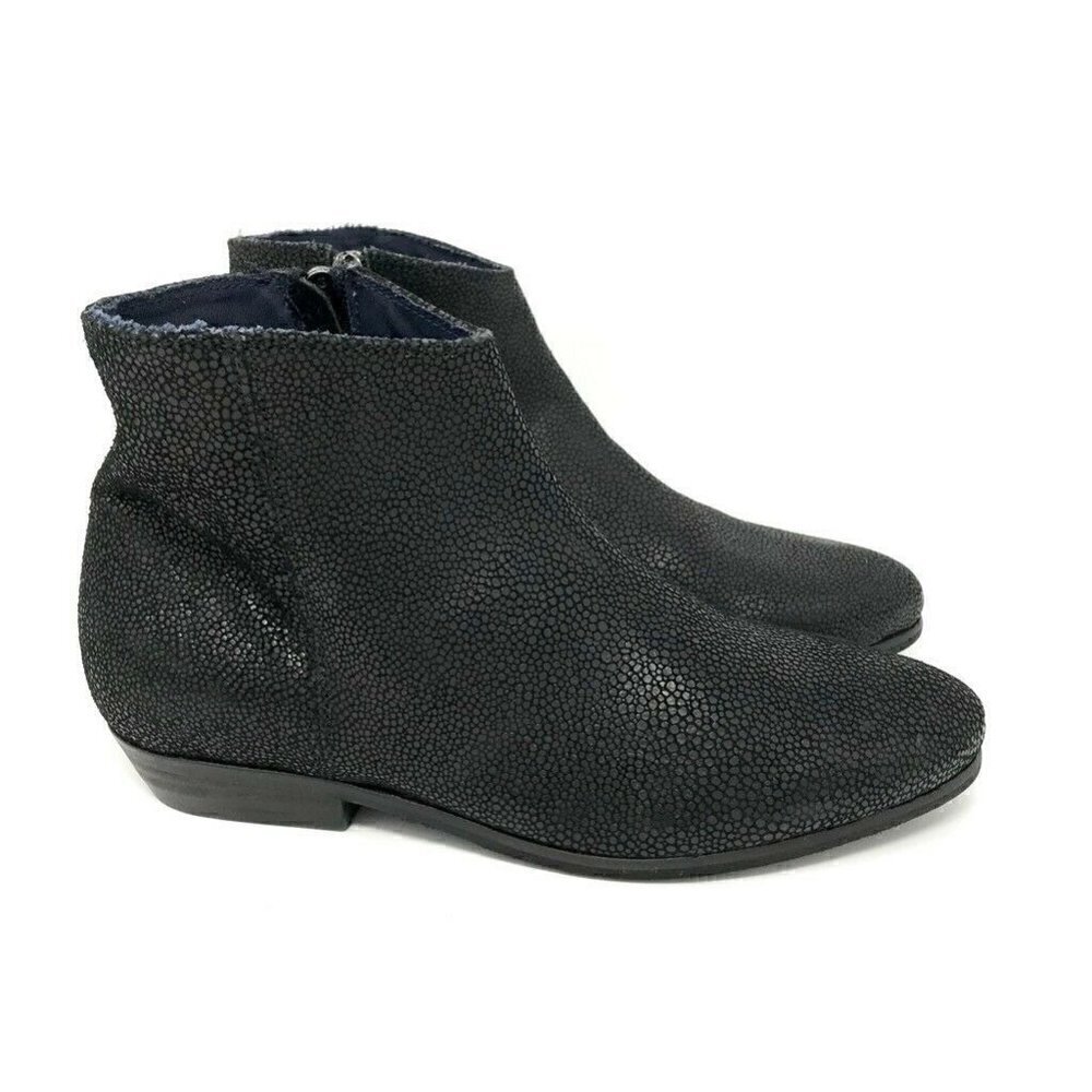 Coque Terra Womens Ankle Boots Black Snakeskin 7